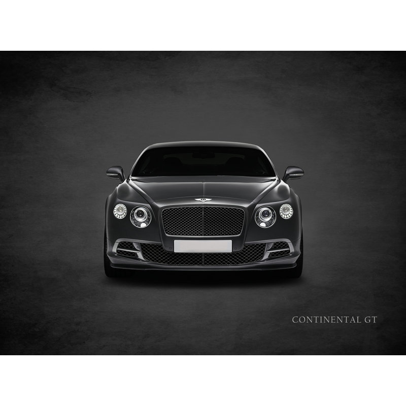 «Bentley Continental Gt» par Mark Rogan, reproduction sur toile tendue, H 12 po x l 16 po
