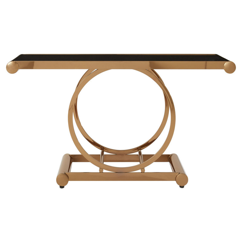 Tillar 140cm Glass Top Console Table