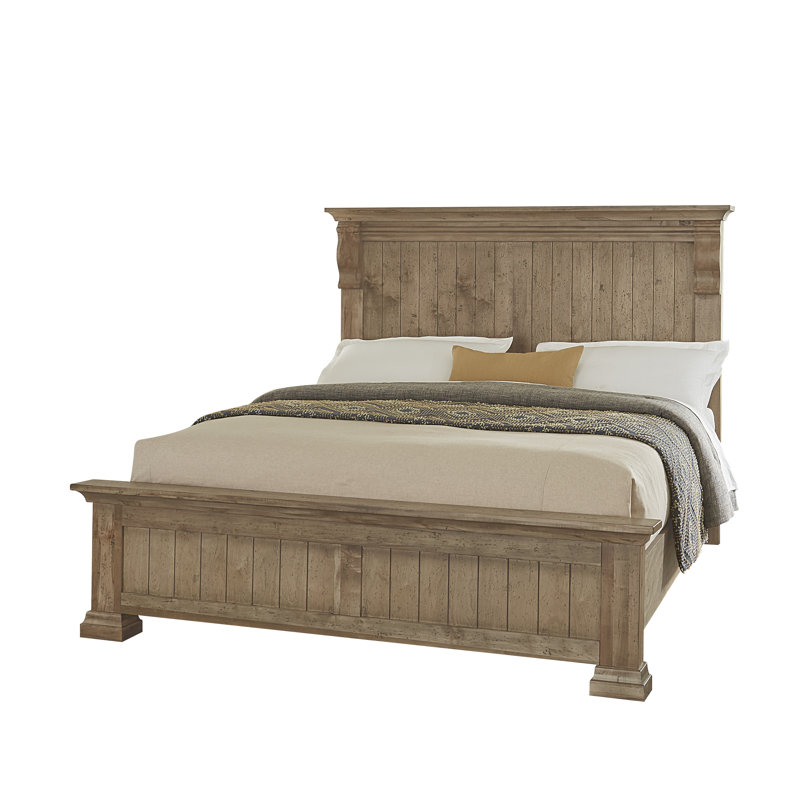 Corbel Solid Wood Standard Bed, King, Dark Sable