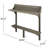 Wood Balcony Bar Table In Gray Finish - Enhance Your Outdoor Decor Space Patio Furniture