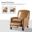 Fauteuil inclinable en cuir glacé l 30 po Glen Ellyn-1290649086