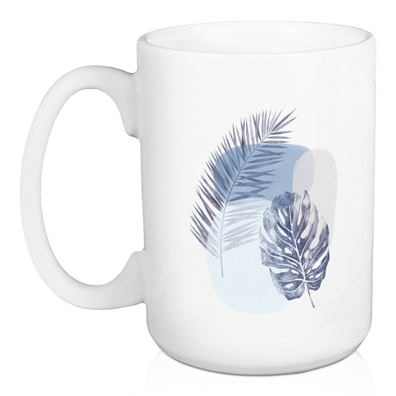 Grande tasse à feuilles tropicales Kousgaard
