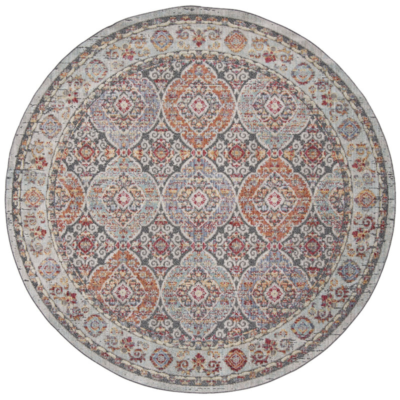 Younes Provance Performance Oriental Rug, Round 6'7"