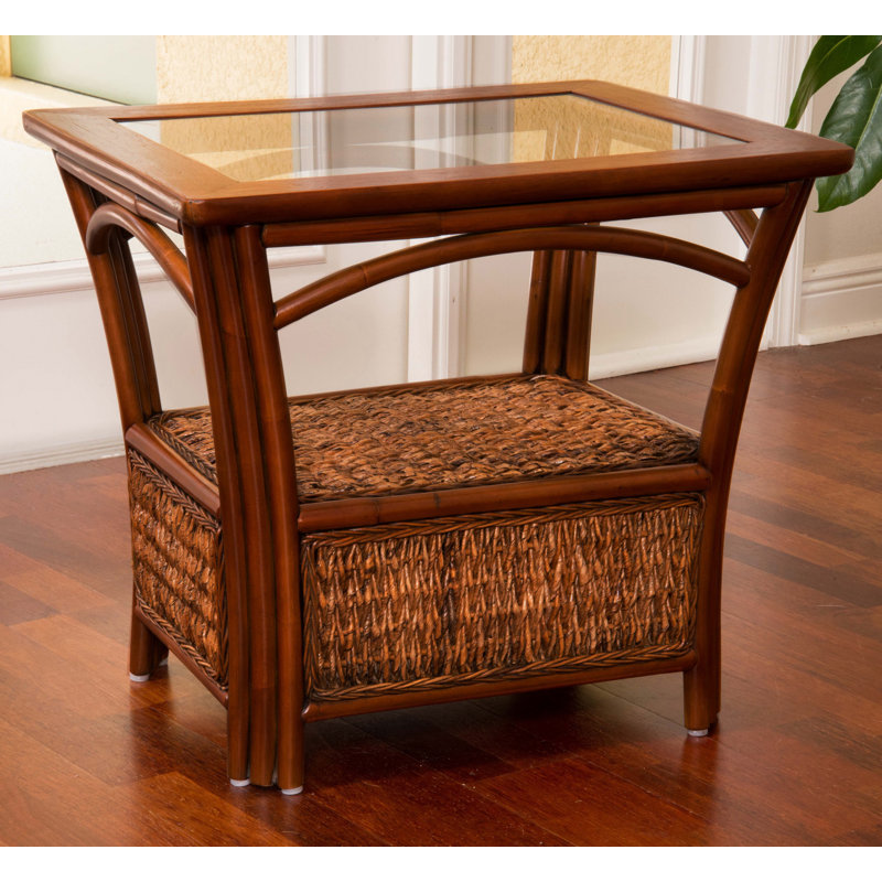 Huffman Glass Tray Top End Table