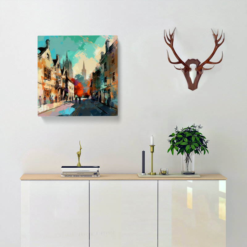 City Of Cambridge Expressionism - Print