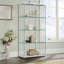 Curio Cabinet Display Glass Cabinet with Lockable Double Doors-923087334