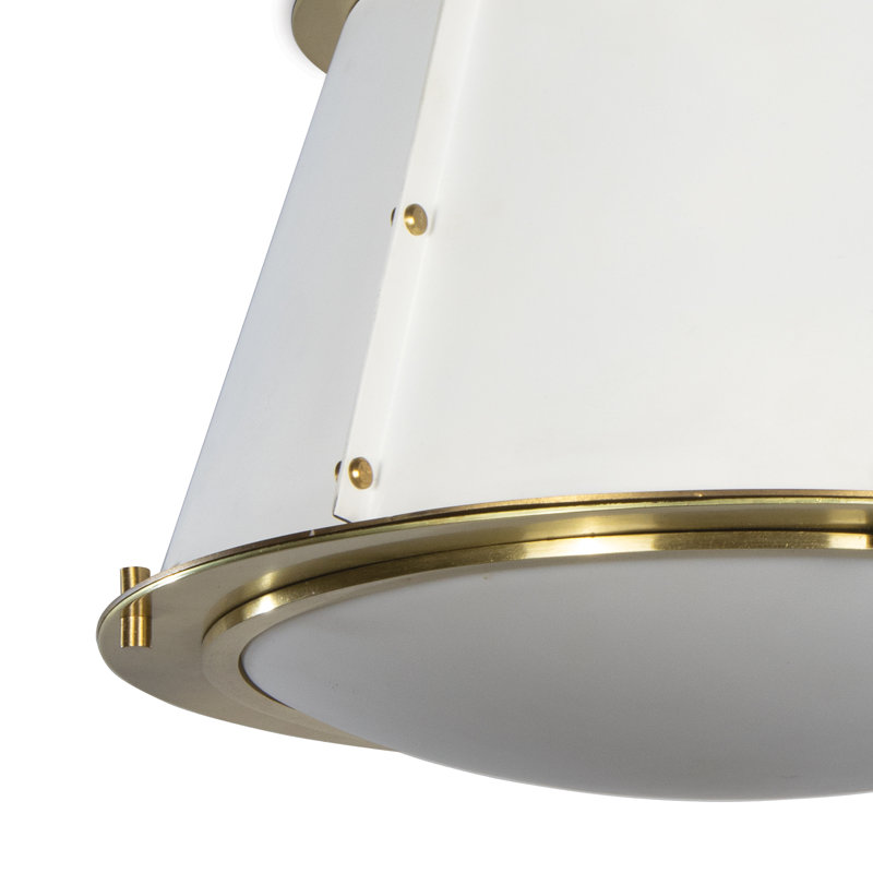 1 - Light Flush Mount, White