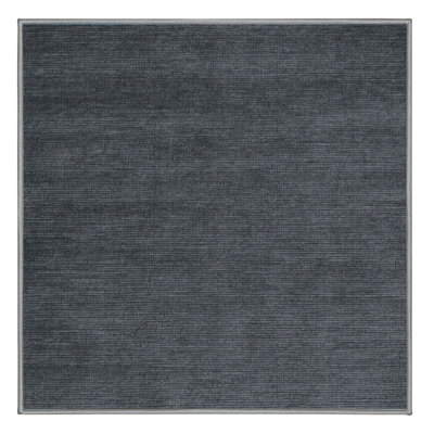 Machine Washable Solid Gray Area Rug