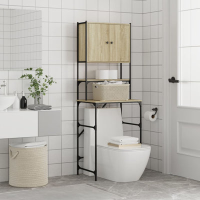 Engineered Wood, Metal Bathroom Cabinet