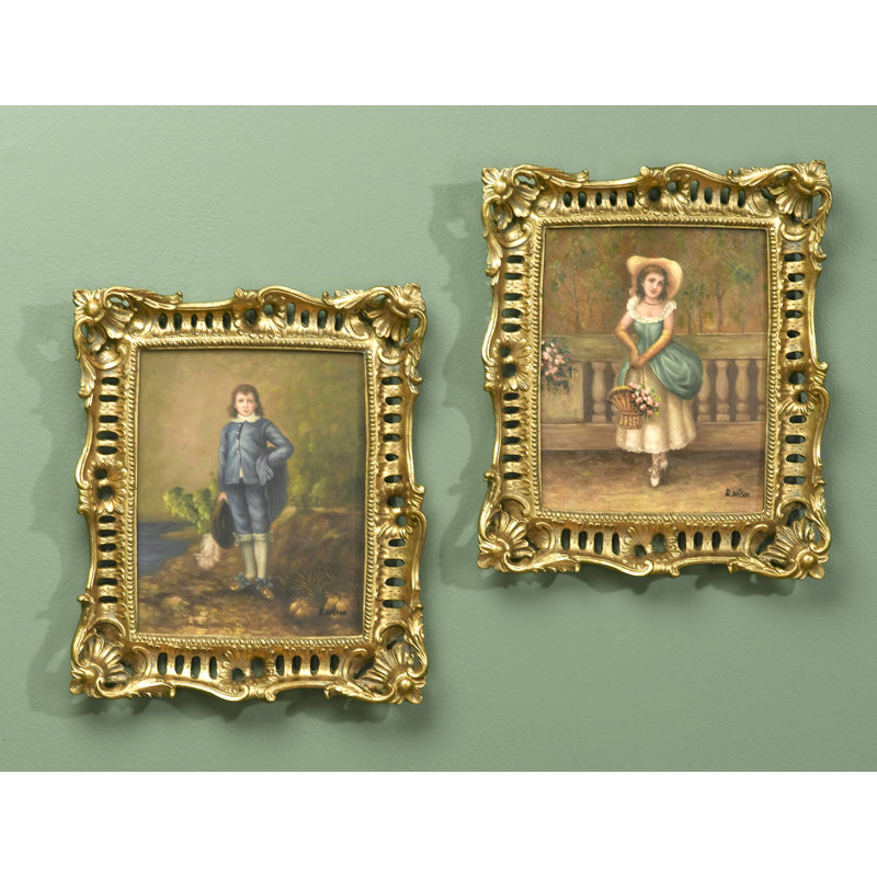 Peinture sur bois encadrée