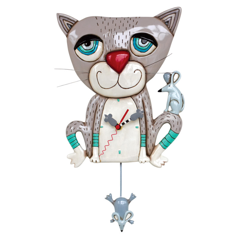 Horloge murale à pile 15,5 pouces Allen Designs Mouser