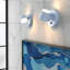 Applique murale à pile rechargeable à rotation sur 360 ° avec télécommande-122353353
