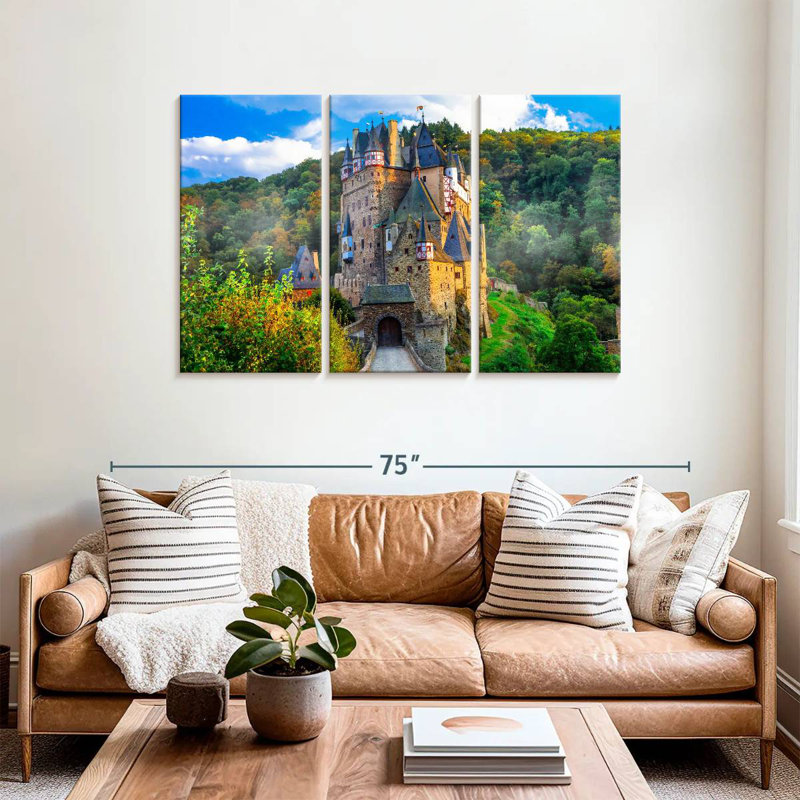 Lilie, château médiéval allemand, H 36 po x l 57 po