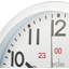 Acctim Century Wall Clock Radio Controlled Brushed Aluminium 12/24 Hour Dial Energy Efficient 25cm