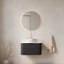 Meuble-lavabo flottant mural avec lavabo rond en céramique, motif en pierre et finition rayée 3D pour les salles de bain modernes-115705982-115705985