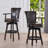 Meola Swivel Upholstered Counter Stool with Solid Wood Frame-590138081-593858115