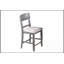 Ensemble de salle à manger 7 pièces à hauteur de comptoir contemporain avec table grise, tablette de rangement et 6 chaises hautes pour un repas élégant