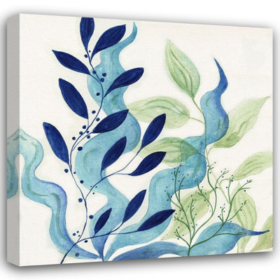 ArtDirect Tava Studios Gallery Wrapped Canvas Art Titled: Blue Coral I