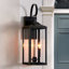 Lanterne murale d'extérieur en métal 2 lumières H 25,7 po Gaudencia
