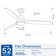 52 In.Intergrated LED Ceiling Fan Lighting with Remote Control