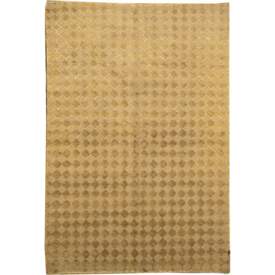 Himalayan Wool Checkered Area Rug