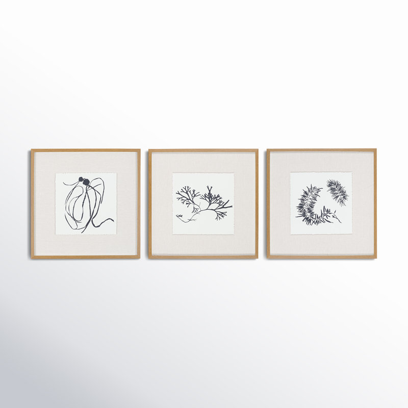 Peinture encadrée, 3 pièces