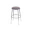 Grand et grand tabouret industriel / industriel en acier / vinyle