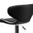 Claudine Contemporary Cozy Mid-Back Vinyl Adjustable Height Barstool with Chrome Base