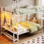 Lit superposé double avec rangement pour lumières DEL-642267984