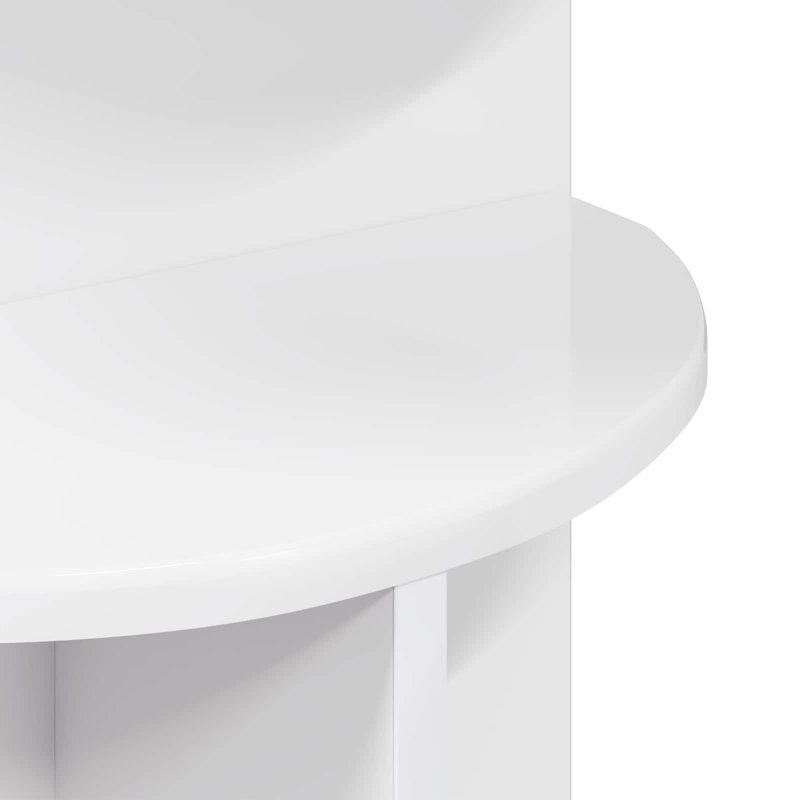 End Table, High Gloss White