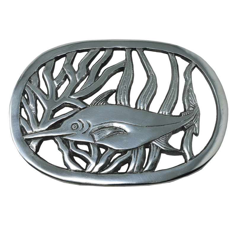 Pewter Marlin Pot Stand