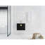 Meuble-lavabo de salle de bain avec lavabo en céramique et rangement latéral - châtaignier noir, contreplaqué, meuble-lavabo à armoire moderne de capacité suffisante, espace généreux-130629188
