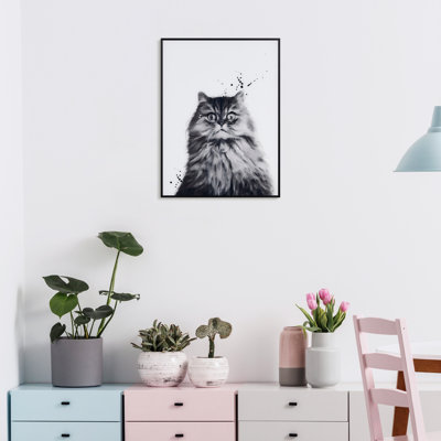 Nebelung - Cadre photo, impression sur verre