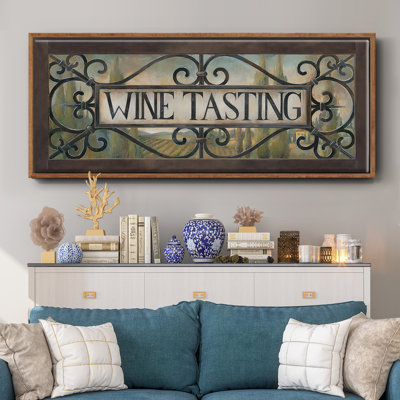 Dégustation de vin - Toile encadrée