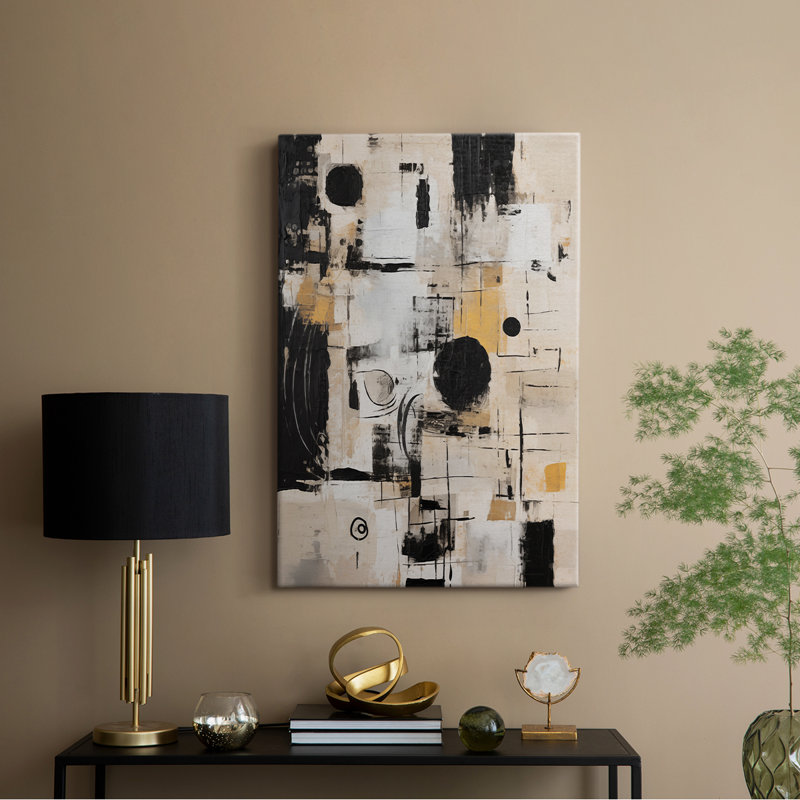 Série ABSTRACT CCCCXCIV - Toile tendue avec châssis de qualité supérieure - Prêt à être accroché, H 60 po x l 40 po