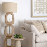 Kelvin 62" Tall Floor Lamp, Natural Brown