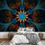 Grand papier peint abstrait à fleurs abstraites-93997099