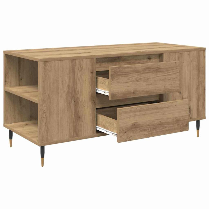 Coffee Table with Storage, Artisan Oak