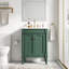 Armoire de meuble-lavabo simple 24 po avec lavabo de comptoir et grandes tablettes de rangement à 2 niveaux-130829621-131135391