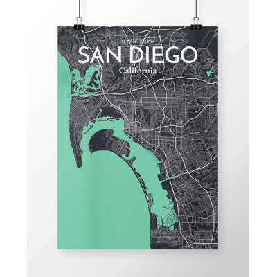 " San Diego City Map "