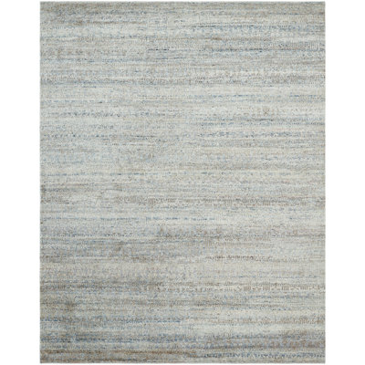 Nomad Haven Wool Hand Knotted Area Rug in Misty Sky
