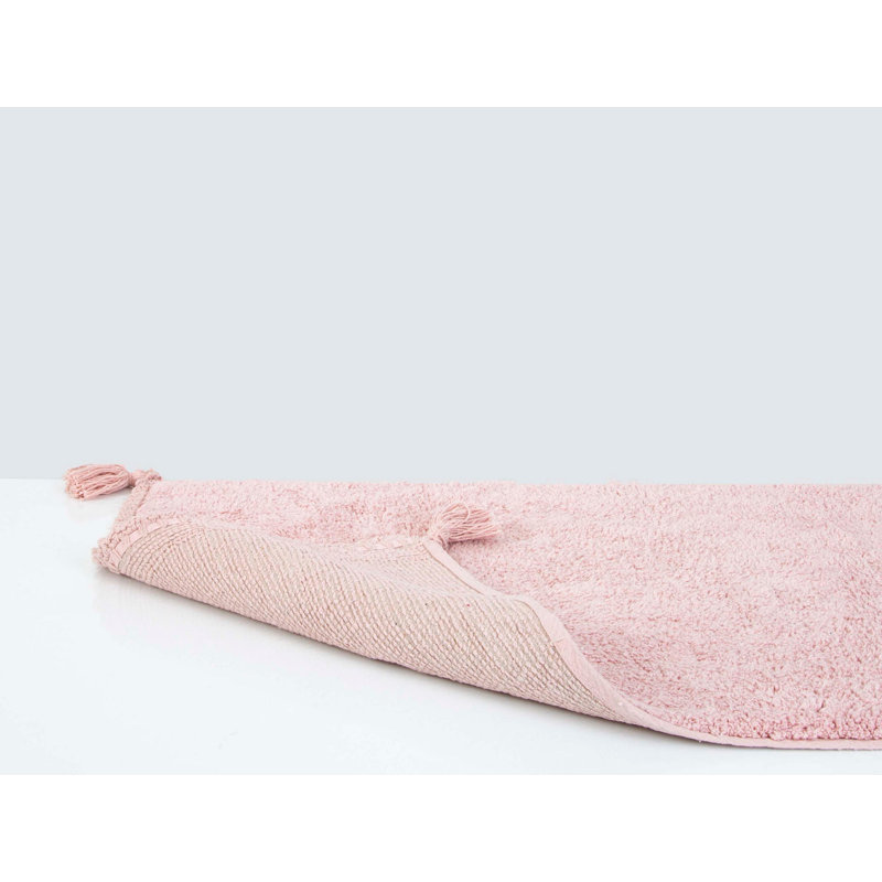 Tapis pour salle de bain Meaghan, Vieux rose