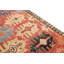 Distressed Homage Hand Knotted Wool Geometric Area Rug in Blue, Beige, Black, Red-1893211633