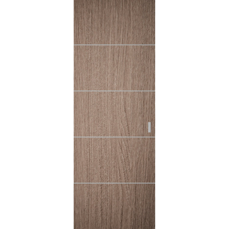 Grange cachée | Planum 0020 | Portes robustes à finition robuste et modernes | Ensemble coulissant Magic, Chêne gris