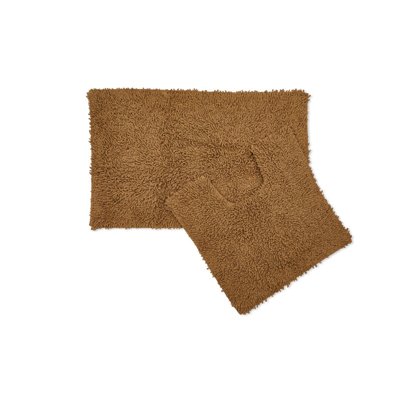 Delphinia Non-Slip Bathroom Set, Coffee