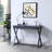Charcoal Finish Console Table
