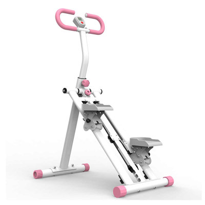 Stair Stepper With Resistance Full-Body Exercise Climber Fitness Equipment With Stable Frame Adjustable Handlebar Home Vertical Climber