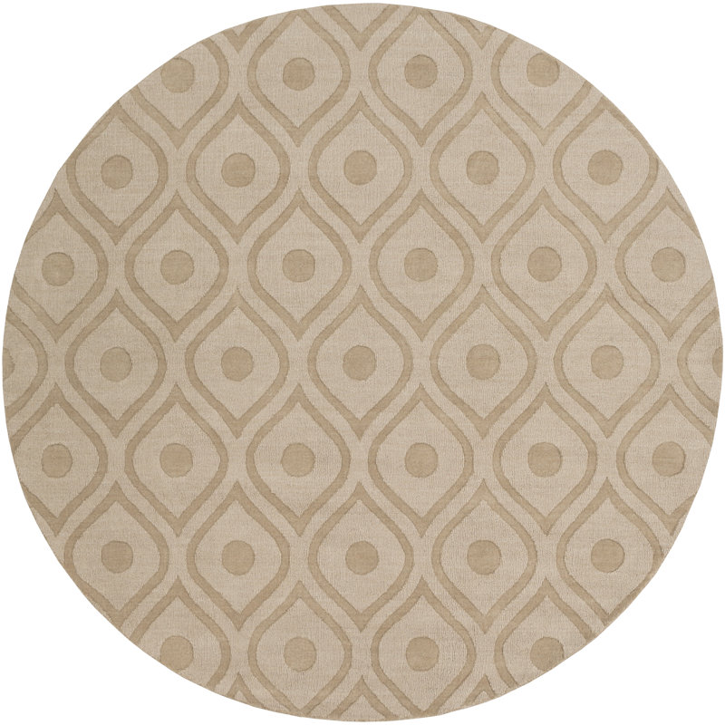 Zora Wool Geometric Indoor Rug, Round 9'9"