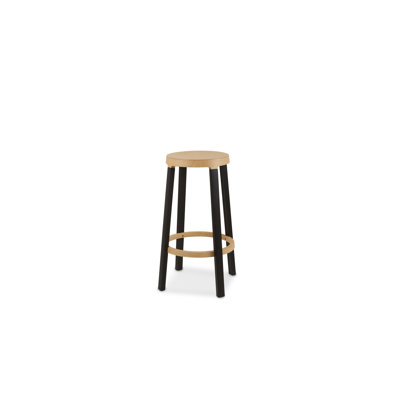 Step Stool with Solid Wood Frame