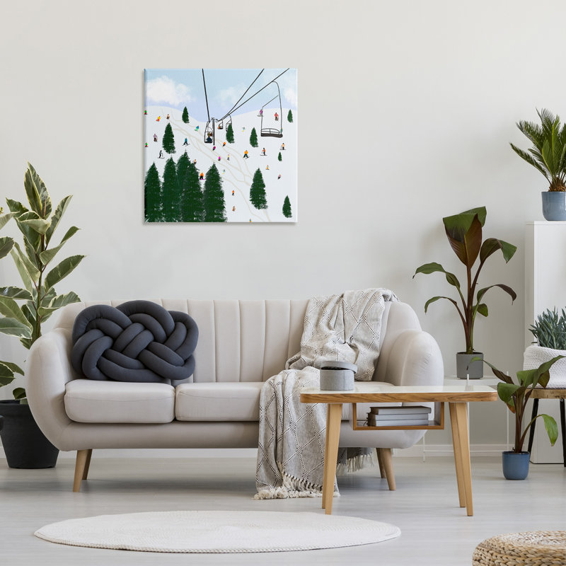 «Ski Lift Mountain Landscape» par Ashley Singleton, H 30 po x l 30 po